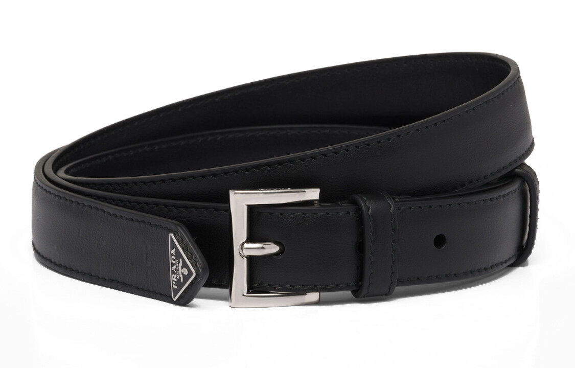 

PRADA Женский кожаный ремень, Black