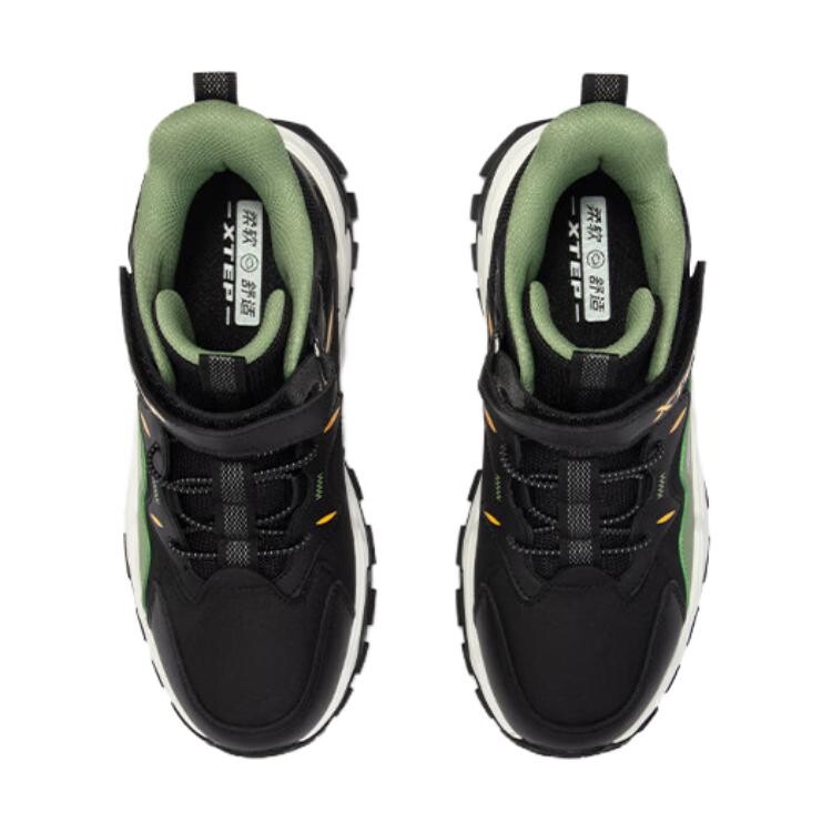 Кроссовки XTEP Kids Lifestyle Shoes GS High-top Black/grey Grass Green, зеленый — фото 4