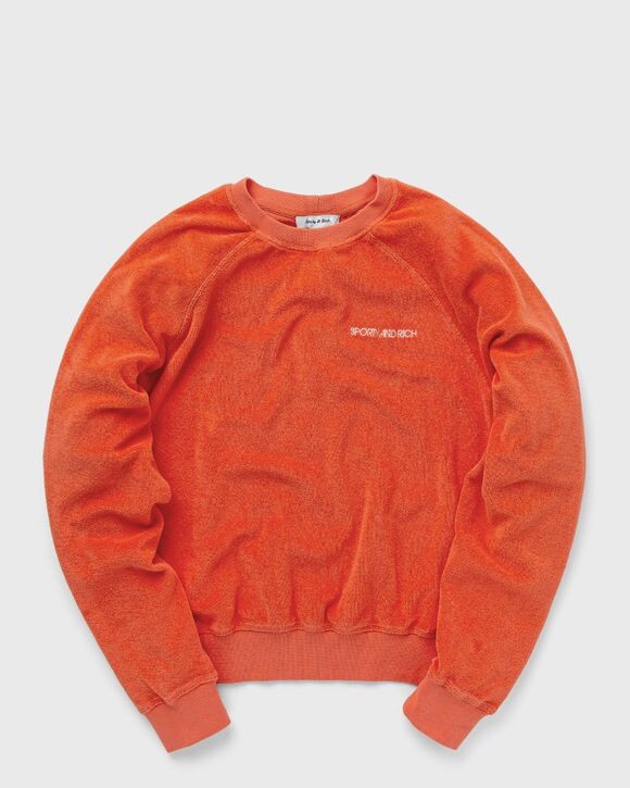 

Свитер Sporty & Rich Disco Terry Raglan Sweater, цвет cerise/white
