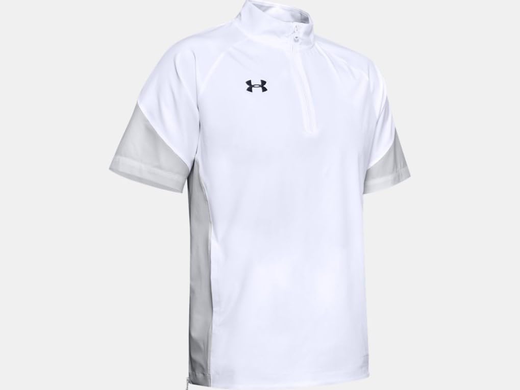 

Under Armour мужская кофта с коротким рукавом и молнией на 1/4, White-Stealth Gray, Белый, Under Armour мужская кофта с коротким рукавом и молнией на 1/4, White-Stealth Gray