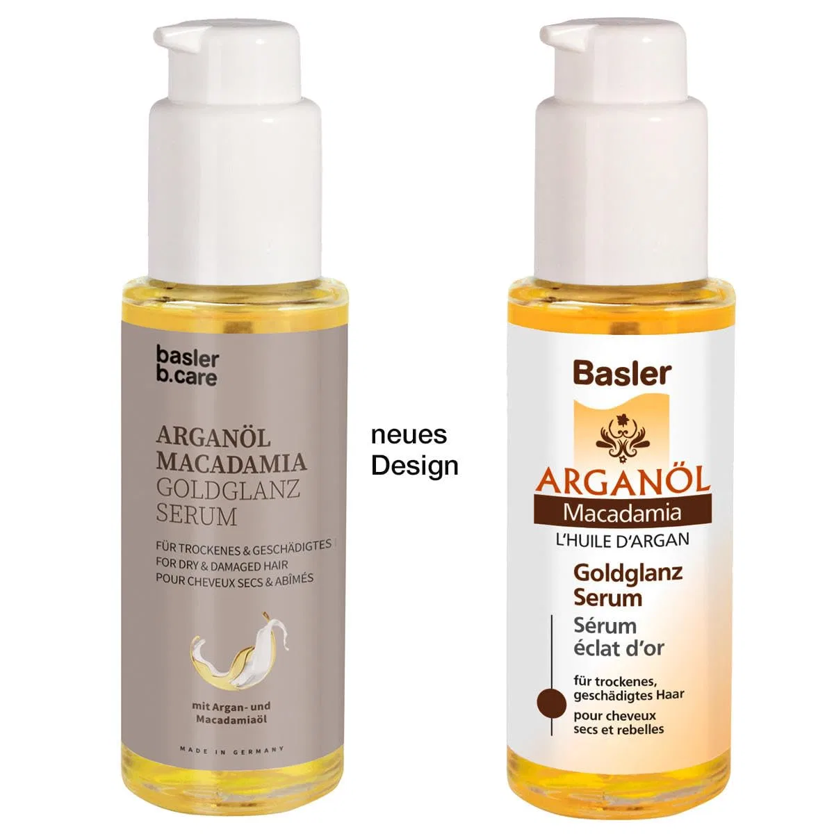 Сыворотка для волос «Argan Oil Macadamia Gold Gloss Serum» от Basler Basler — фото 2