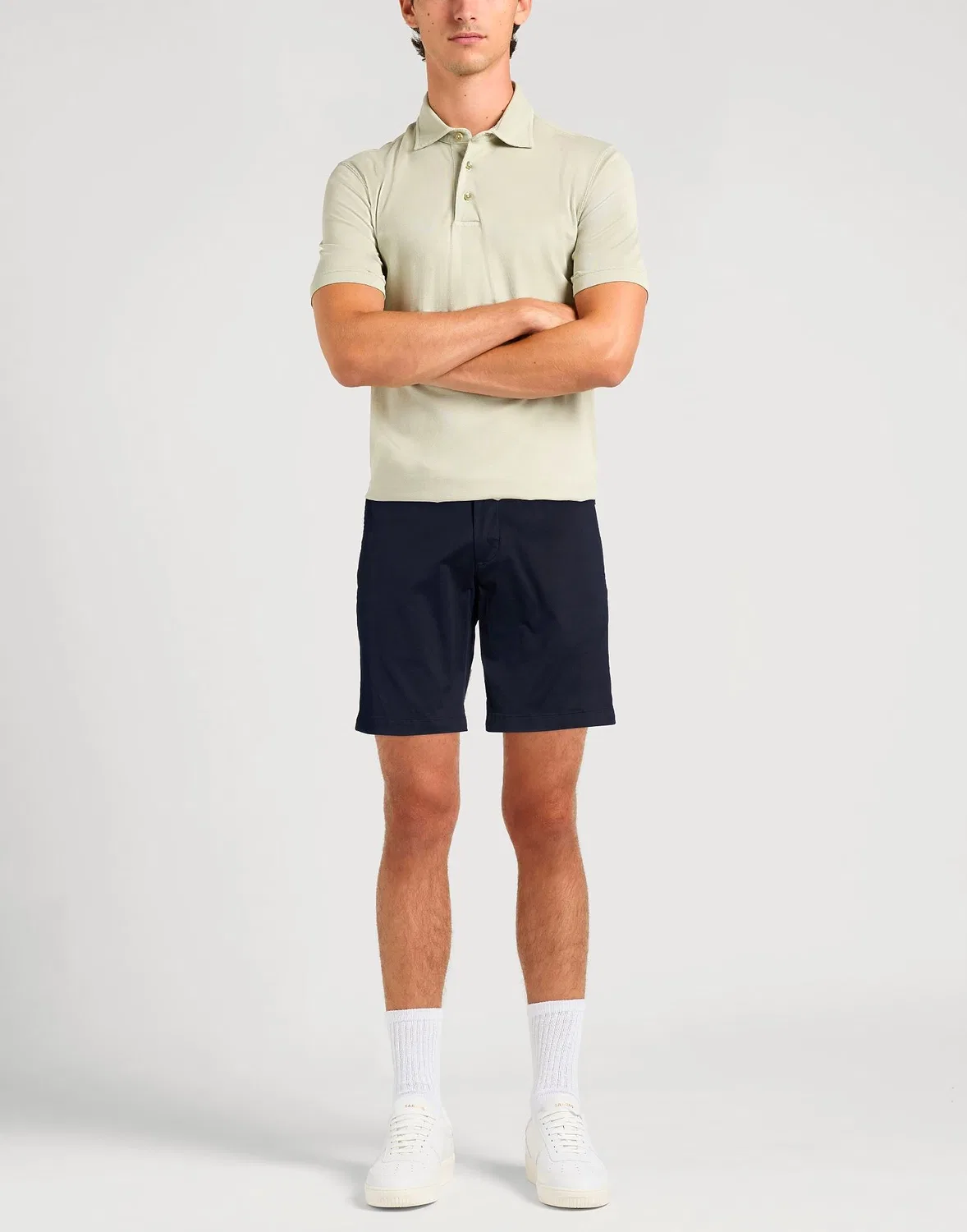 Шорты из стрейч-ткани TOMMY HILFIGER синие — фото 2