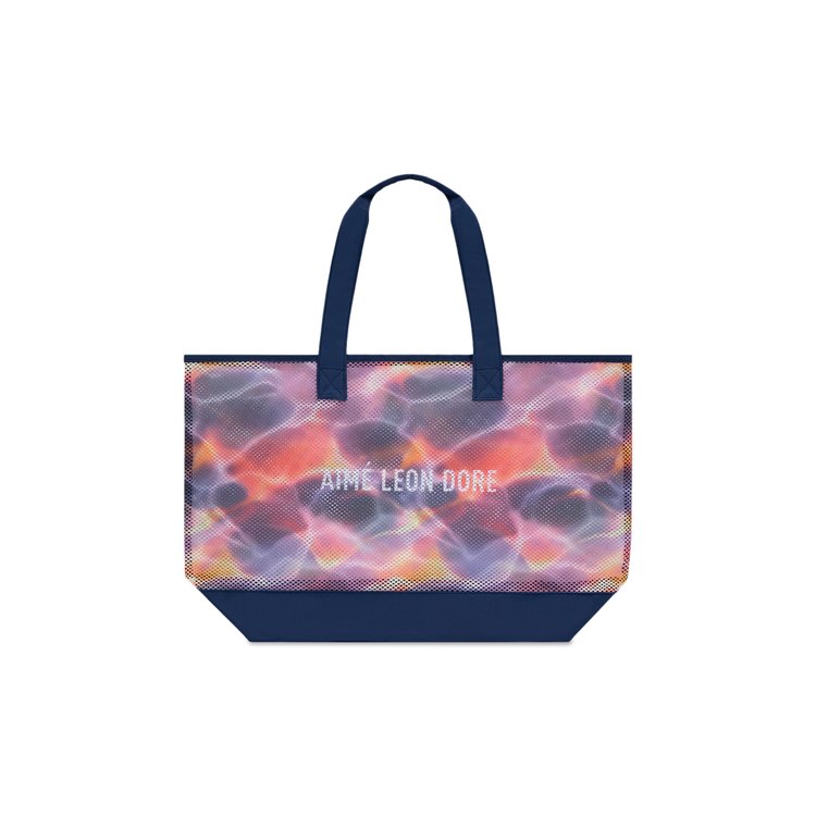 

Сумка-тоут Aimé Leon Dore Aqua Print Mesh Tote Bag, цвет Sunset