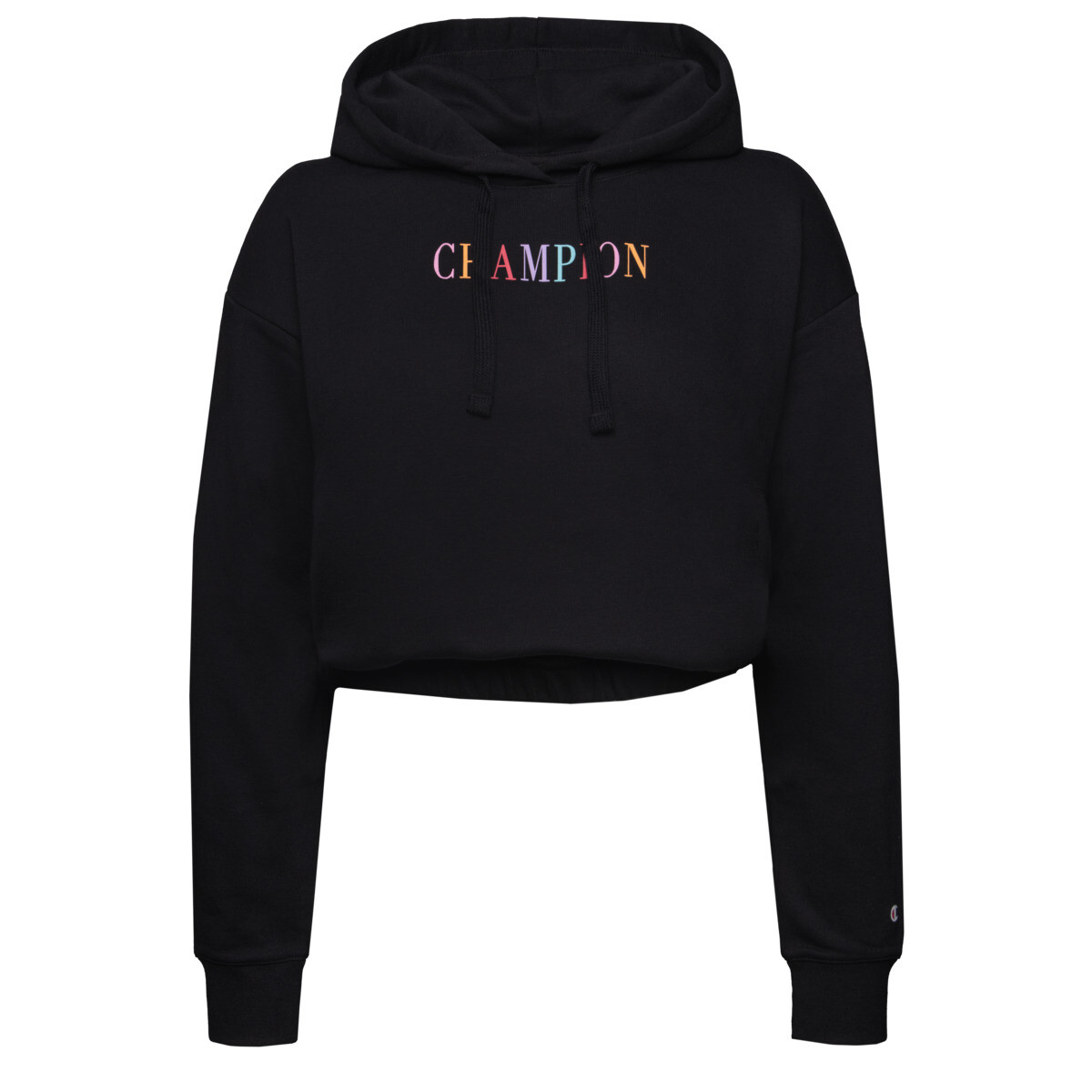 

Толстовка Champion Kapuzenpullover Hooded Crop Top, черный