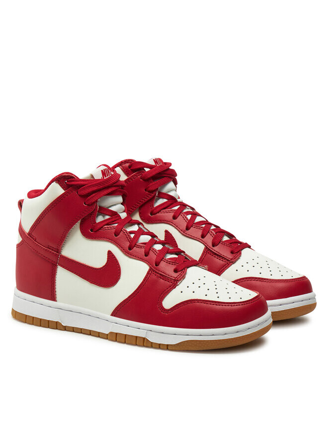 Кроссовки Nike W Dunk High DD1869, красный — фото 2