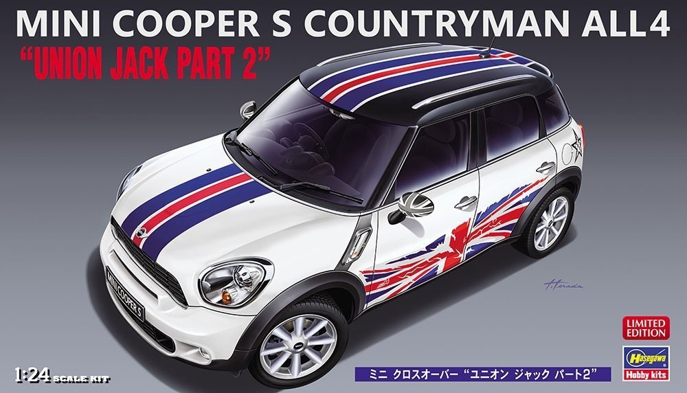 

Hasegawa 20532 Mini Cooper S Countryman ALL4 Юнион Джек, часть 2, 1/24