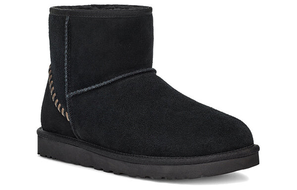Зимние ботинки мужские Ugg замшевые, черный — фото 4