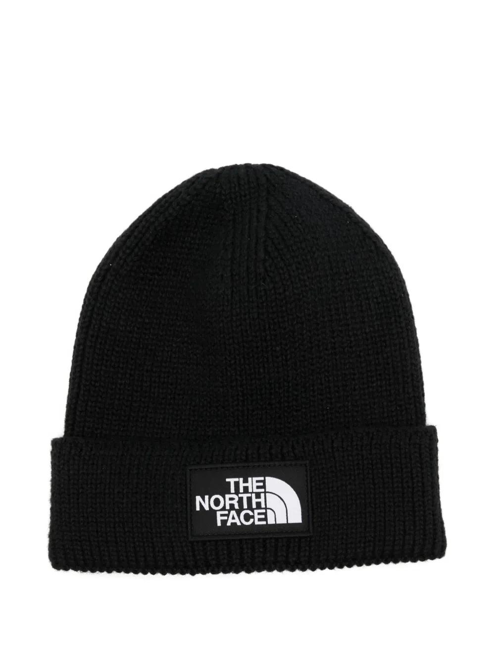 

Шапка-бини с отворотом и логотипом TNF The North Face, черный
