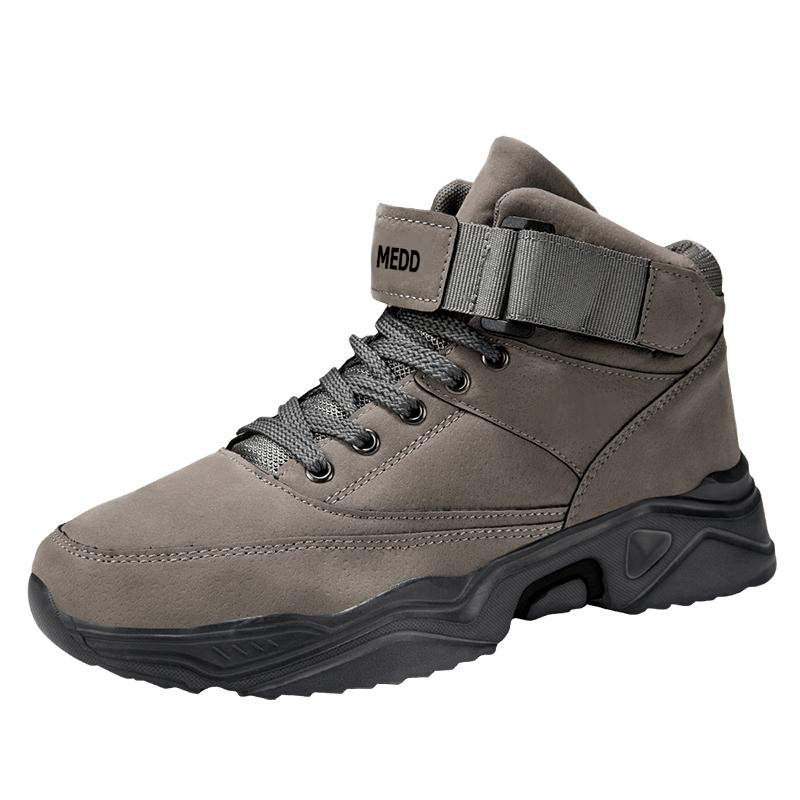 

Medd Высокие кеды мужские черные 2230-1 серые без подкладки, цвет 2230-1 Gray (Unlined Shoes)
