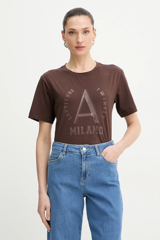 

Футболка Twinset, коричневый