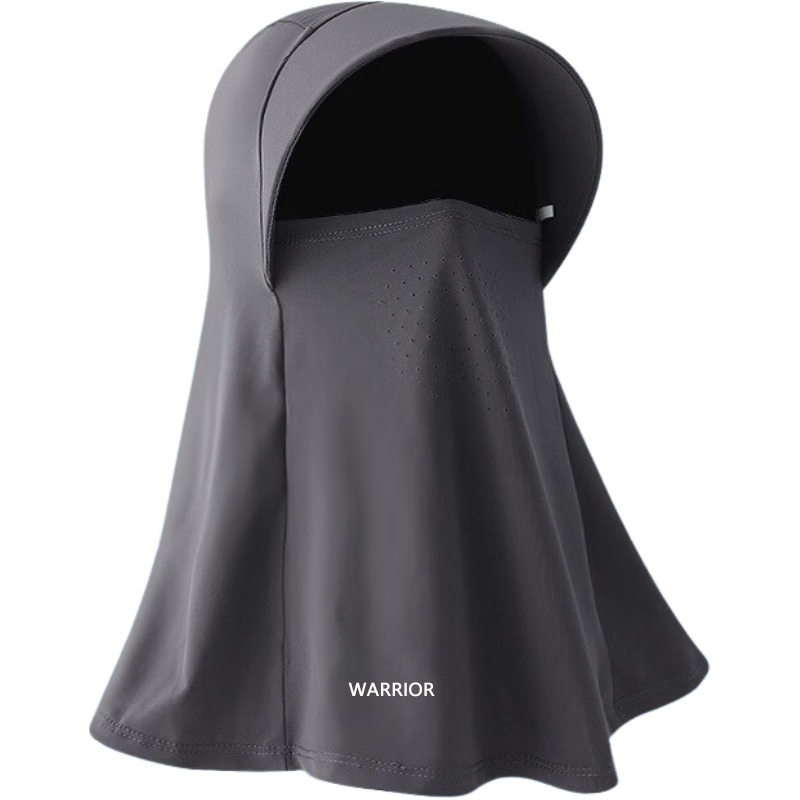 

Полиамидная шляпа от солнца Unisex WARRIOR, темно-серый face masks hat neck protection integrated sun protection