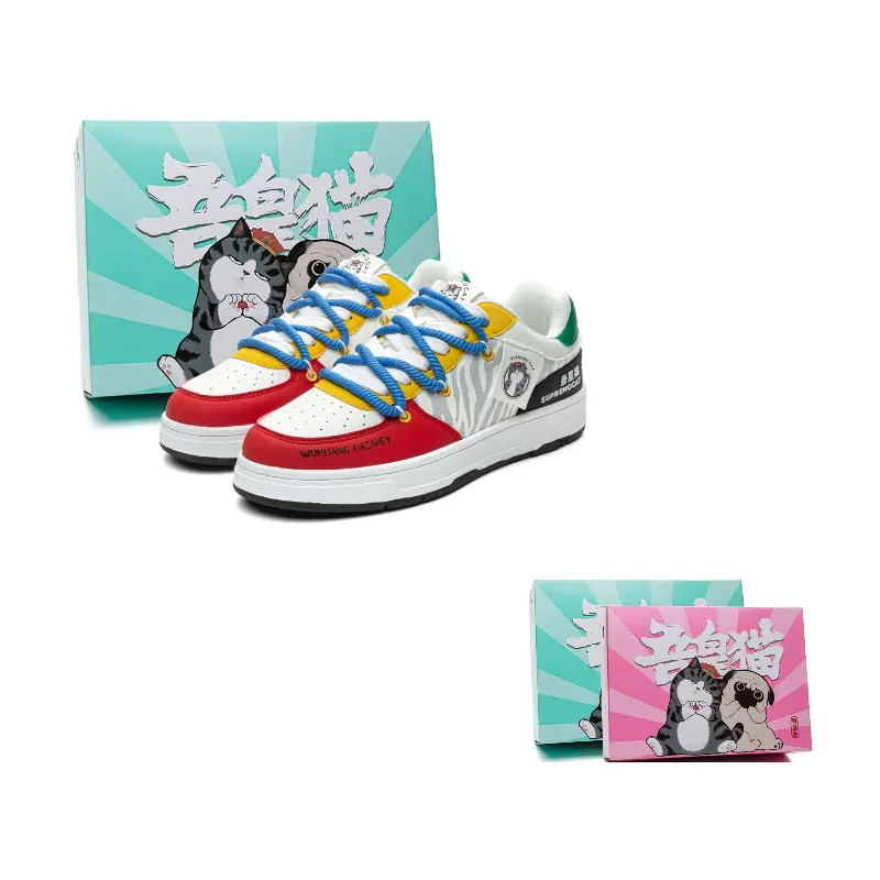 

Supremo Cat Низкие скейтерские кроссовки унисекс бело-красные, цвет White/Red
