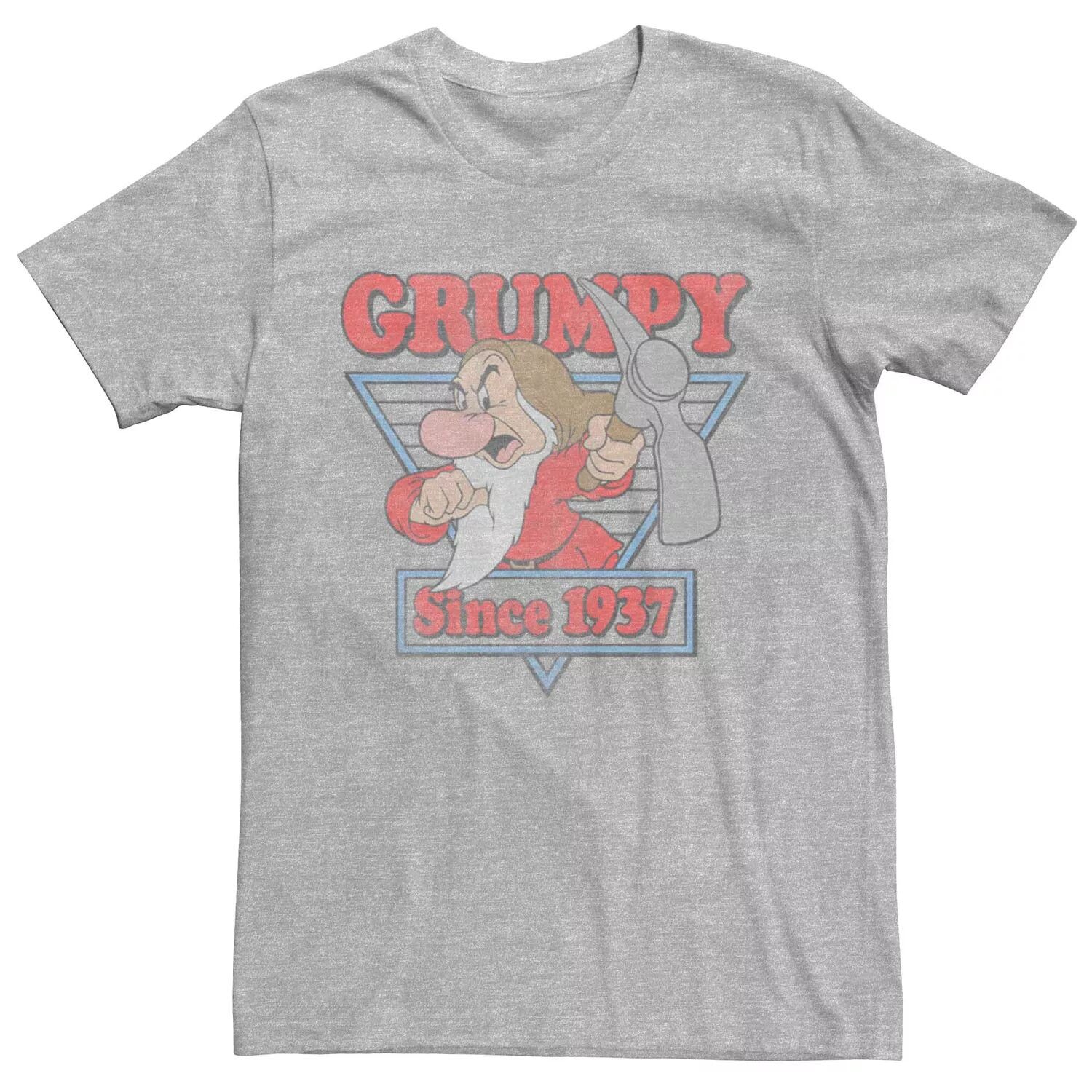 

Мужская футболка с логотипом Disney Snow White Grumpy с 1937 года Licensed Character