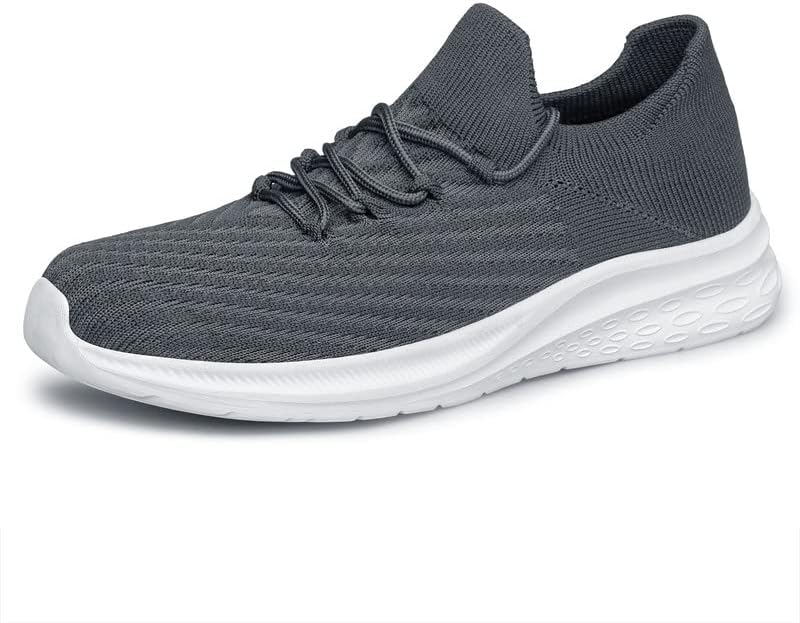 

Мужские слипоны vibdiv для прогулок - легкие дышащие повседневные кроссовки из сетки с противоскользящей подошвой, удобные кроссовки для мужчин, серый