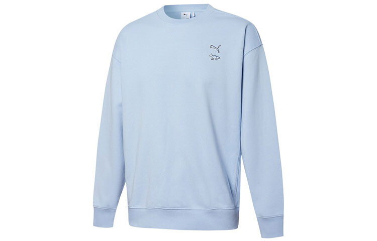 

Свитшот Maison Kitsune X унисекс небесно-голубой Puma, голубой