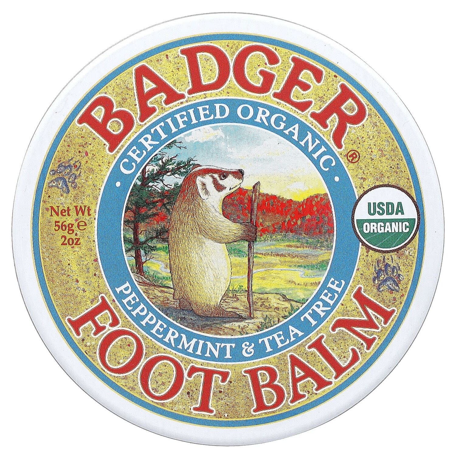 

Бальзам органический для ног Badger Company мята и чайное дерево, 56 г