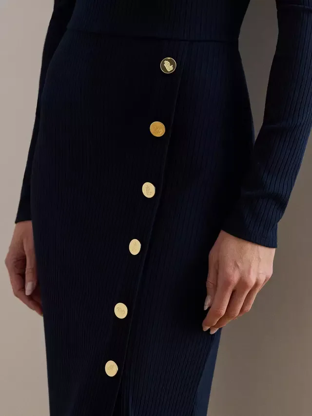 Платье-макси Lauren Grivalle с отделкой и вырезом-лодочкой Ralph Lauren — фото 2