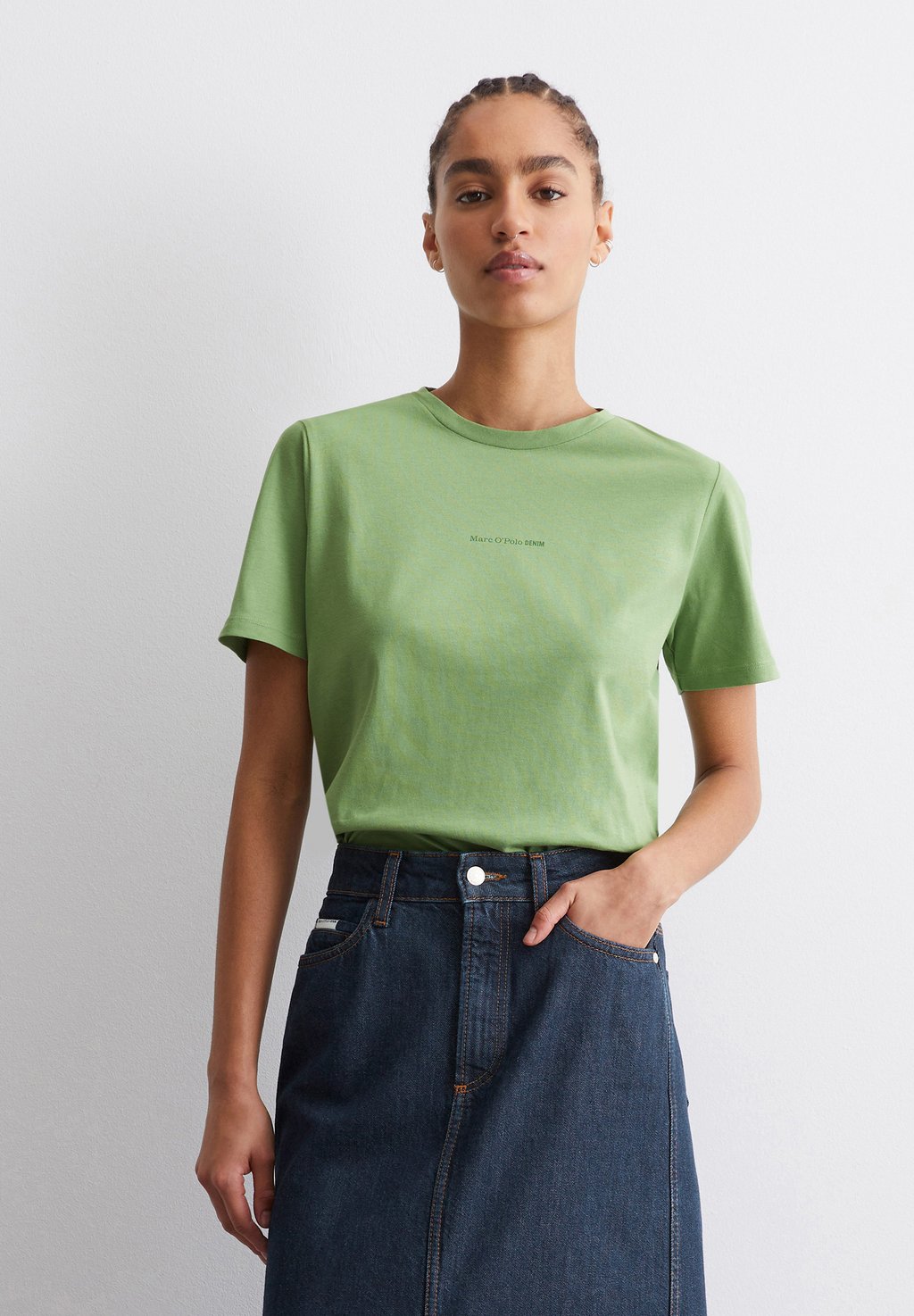 

Базовая футболка LOGO REGULAR Marc O'Polo DENIM, зеленый