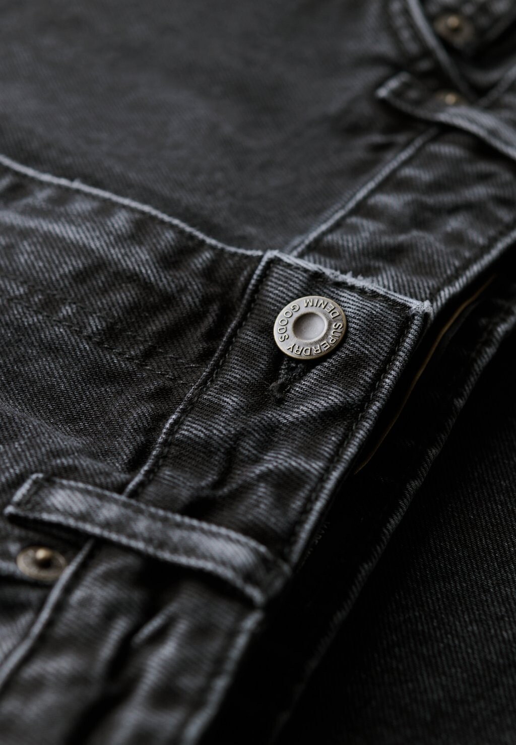 

Юбка из денима MIDI Superdry, черный