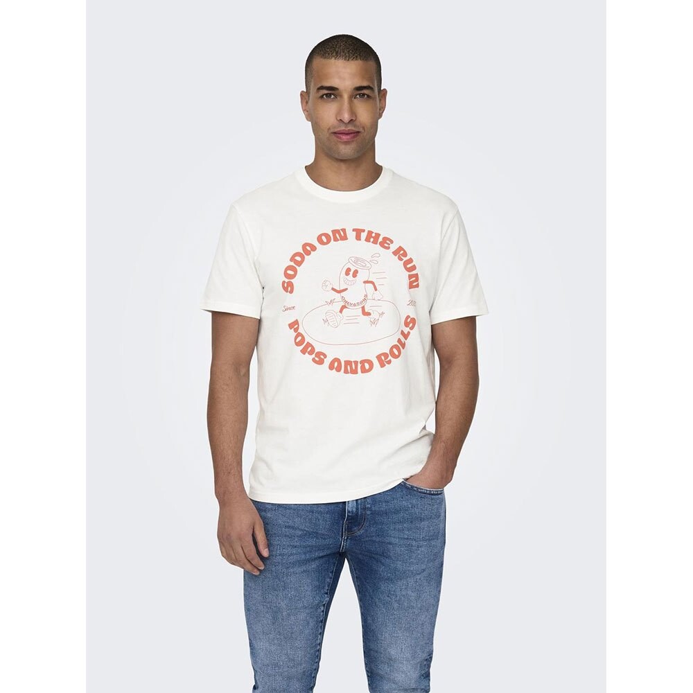 

Футболка с коротким рукавом Only & Sons Kim Reg Funny, белый