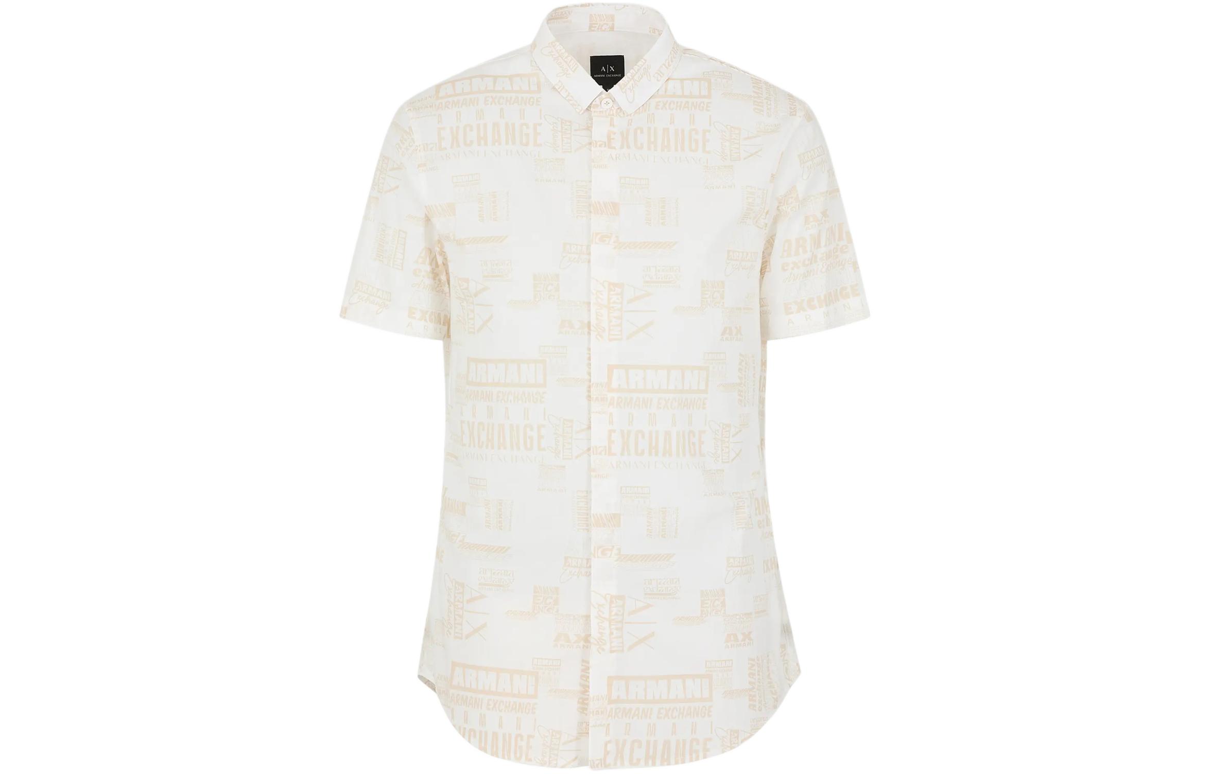

Рубашка SS24 мужская цвета экрю ARMANI EXCHANGE, Ecru