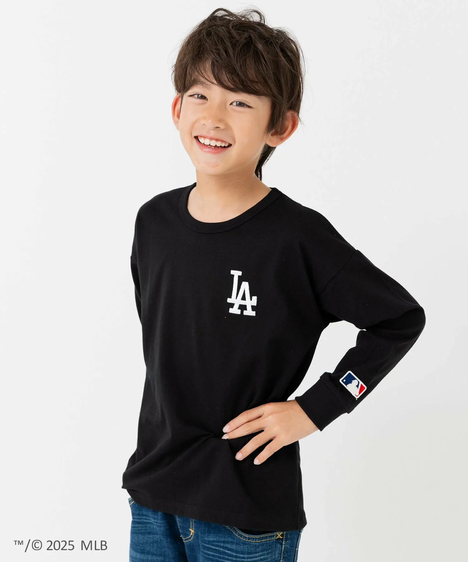 Футболка с длинными рукавами Mlb, black