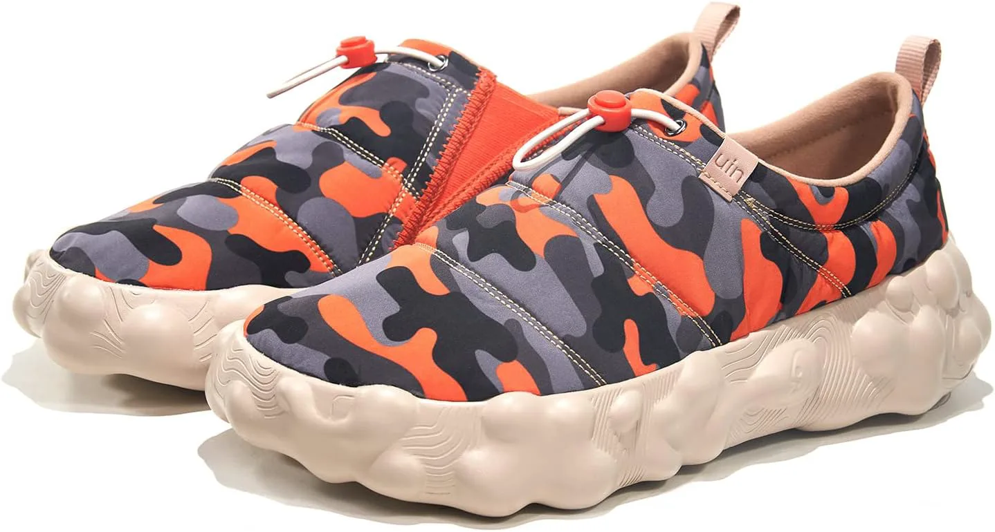 

Мужские кроссовки для кемпинга, прогулок и путешествий UIN, повседневные слипоны-лоферы, легкие, с художественной росписью, модные кеды Toledo, хаки