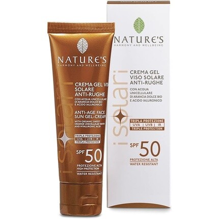 

Гель-крем для лица против морщин Nature's I Solari SPF50 50 мл Bios Line