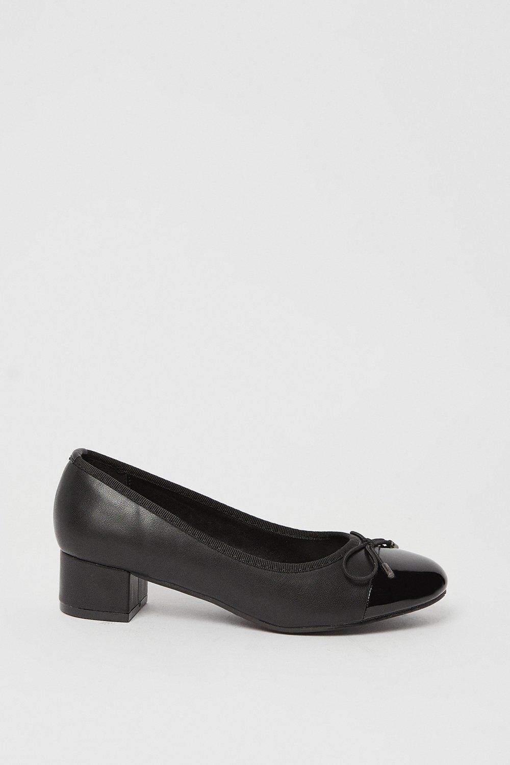 Хорошо для подошвы: балетки Talia на блочном каблуке Dorothy Perkins, черный — фото 2