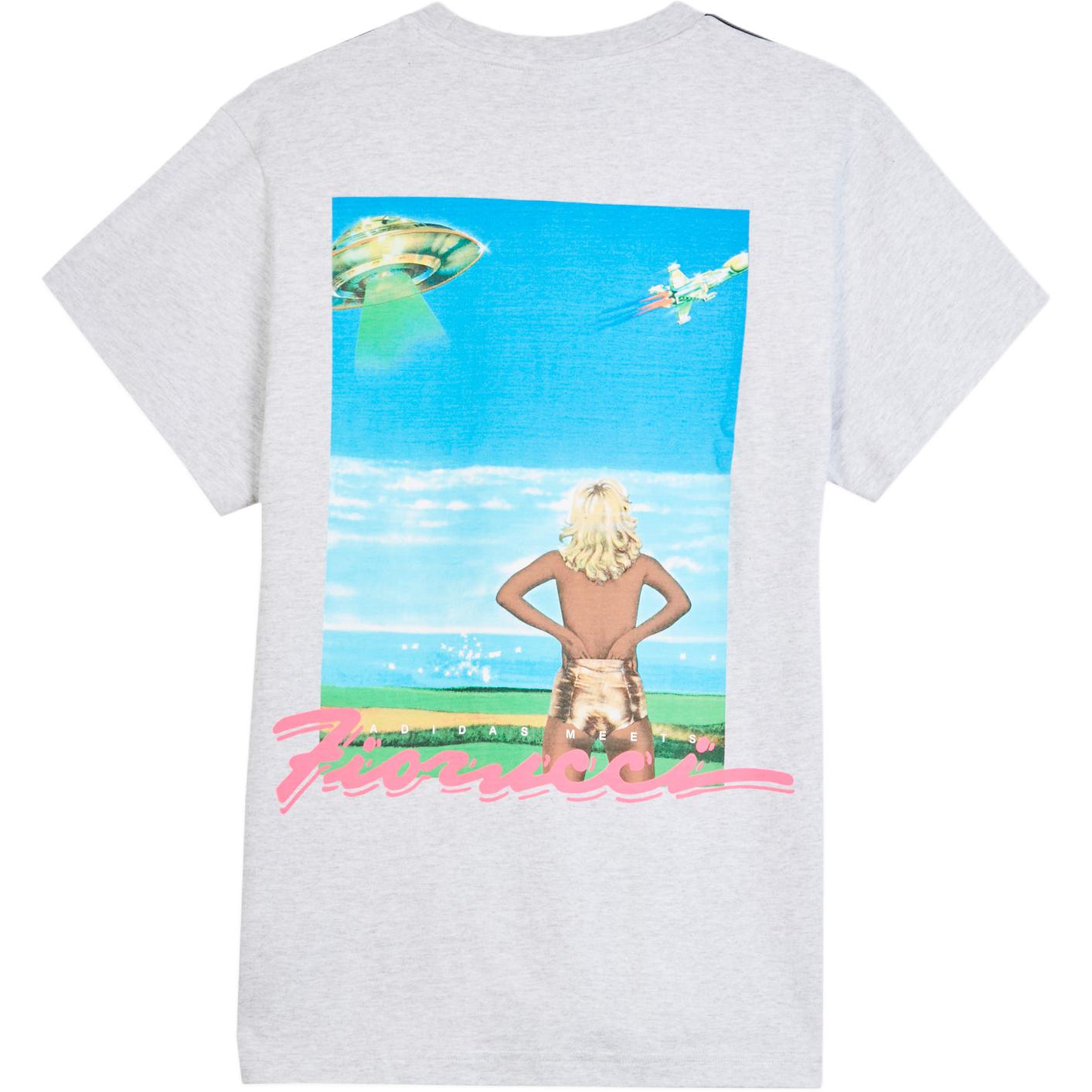 Adidas Футболка Fiorucci для женщин, серый — фото 3