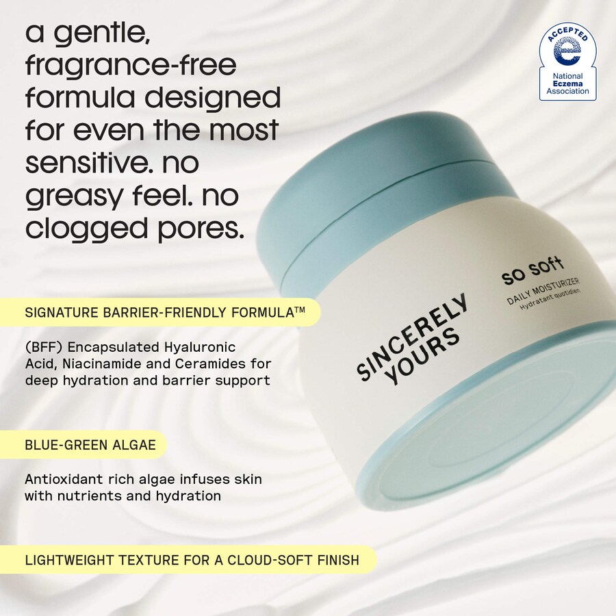 Крем для лица Sincerely Yours — Увлажняющий So Soft Daily Barrier Strengthening Lightweight Moisturizer с гиалуроновой, 50 мл — фото 3