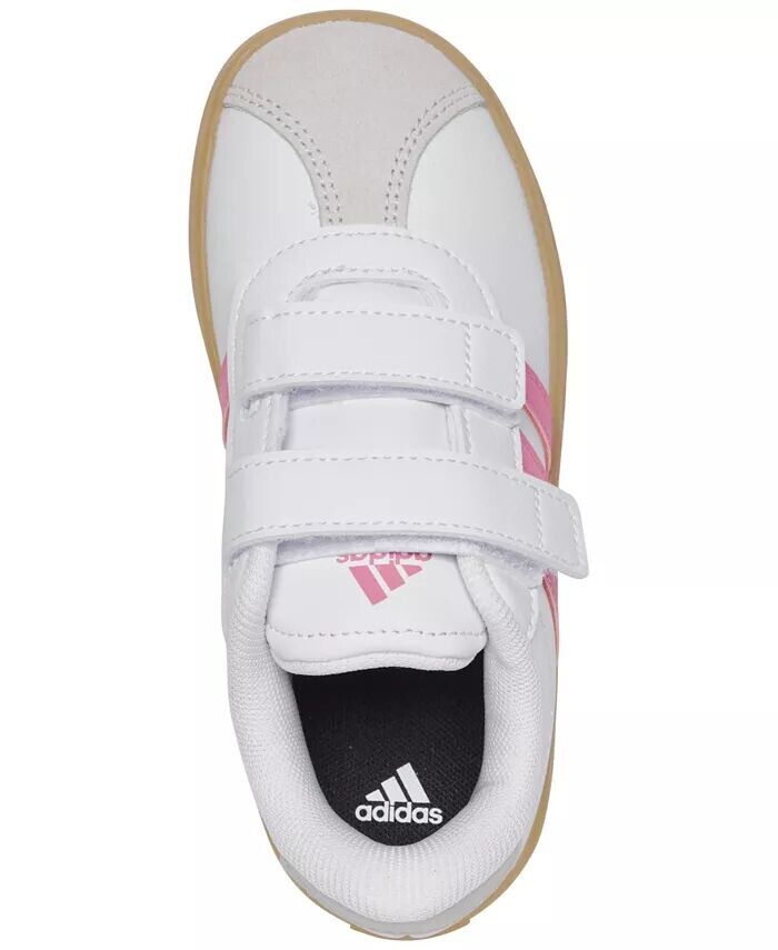 Повседневные кроссовки VL Court 3.0 для девочек Toddler Girls от Finish Line Adidas, белый — фото 4