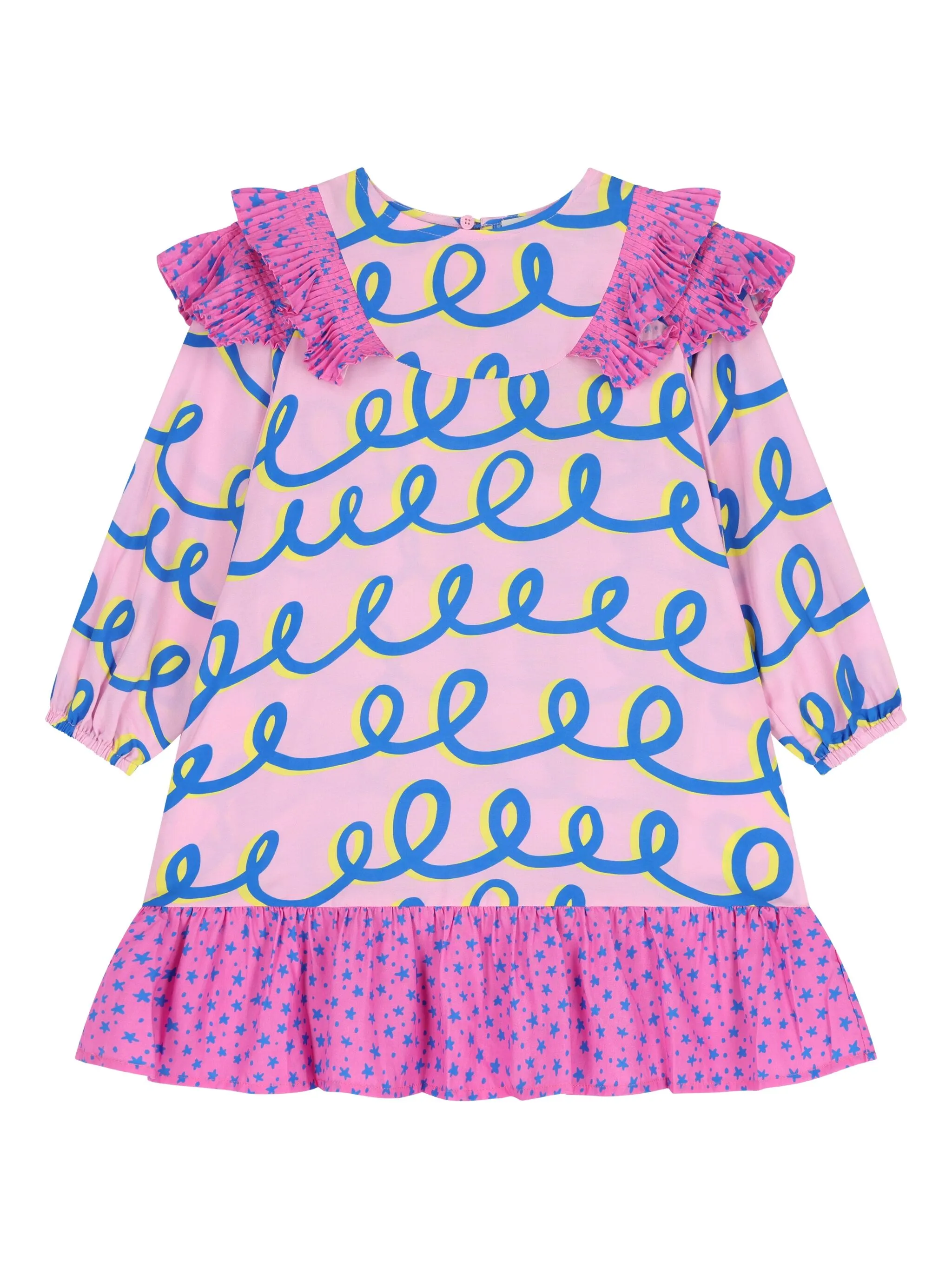 

Платье с оборками Stella Mccartney Kids, розовый