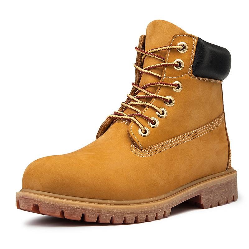 CariteSport Кроссовки Crew Outdoor Workwear Martin на платформе с противоскользящей подошвой, утепленные желтые, унисекс, цвет Yellow Fleece-Lined — фото 3