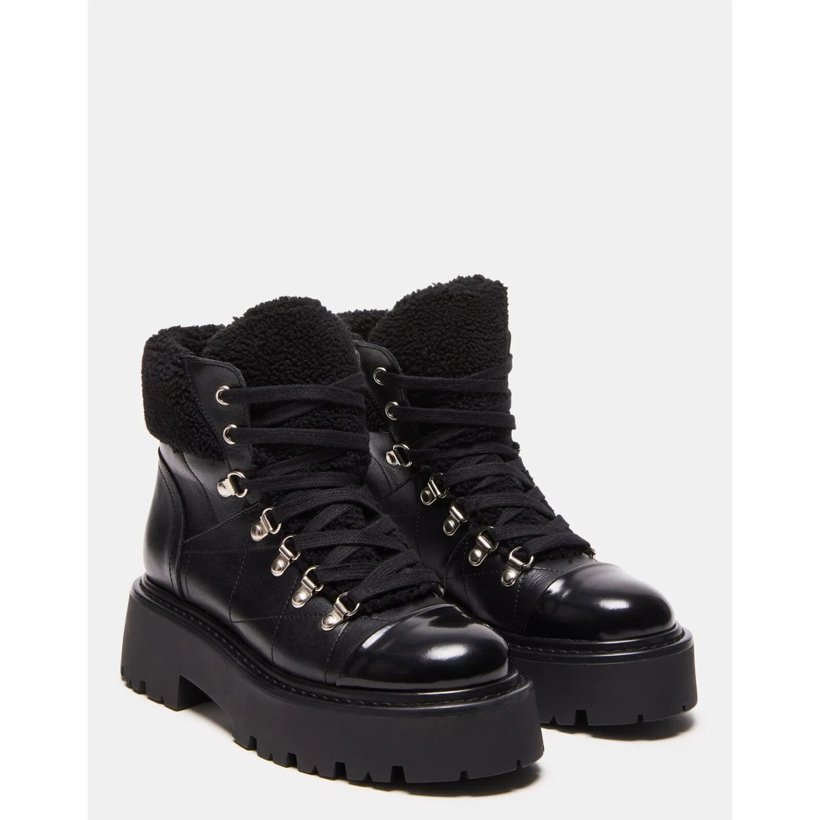 Женские ботинки Steve Madden Reyen из искусственной кожи на платформе, черный