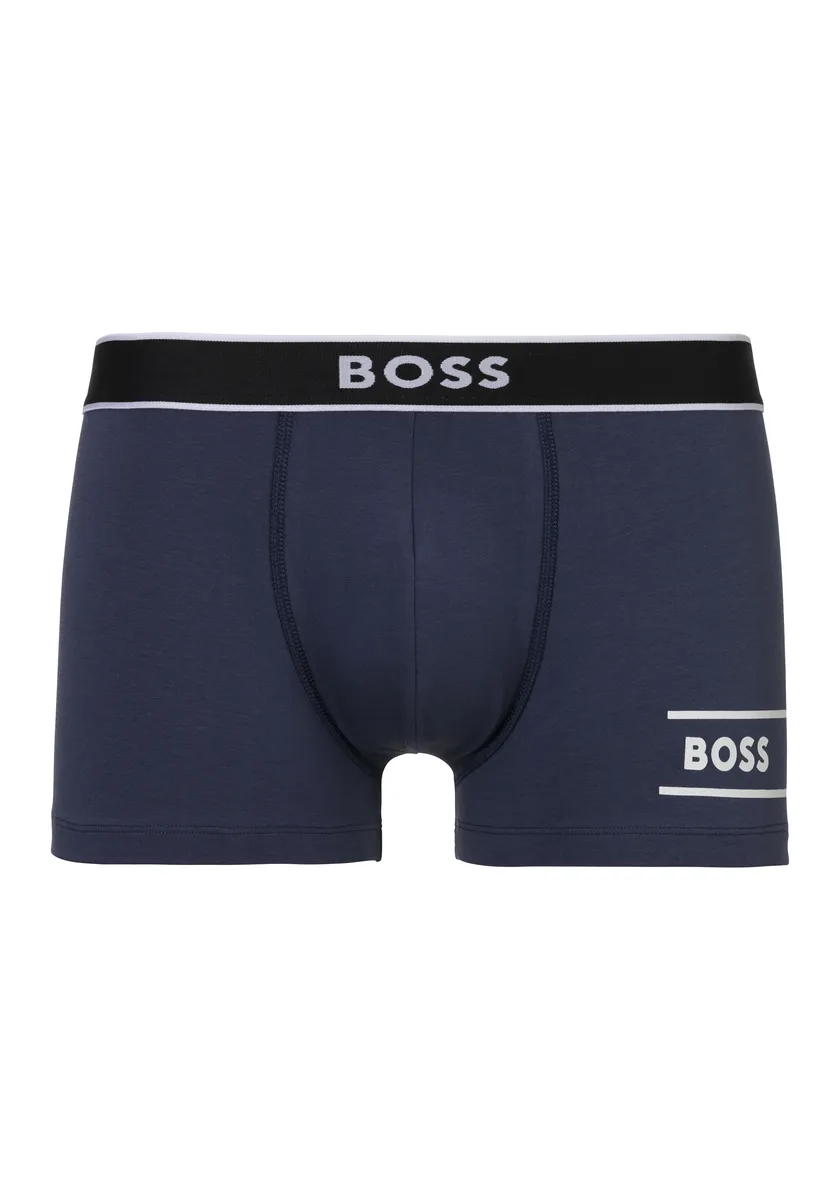 

Бокс BOSS "Trunk 24 Logo" (1 шт.), надпись бренда на эластичном поясе, цвет морской волны