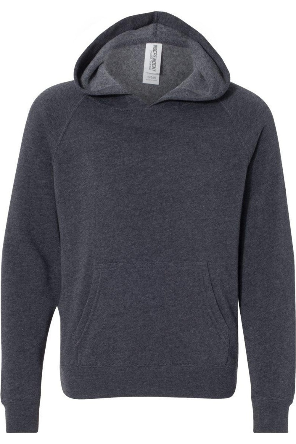 

Independent Trading Co. Молодежная смесовая худи с регланными рукавами, темно-синий