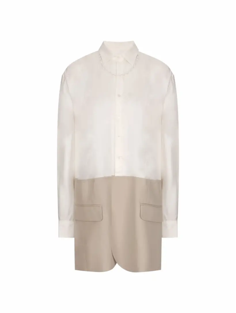 

Платье-рубашка с монограммой MM6 MAISON MARGIELA, мультиколор