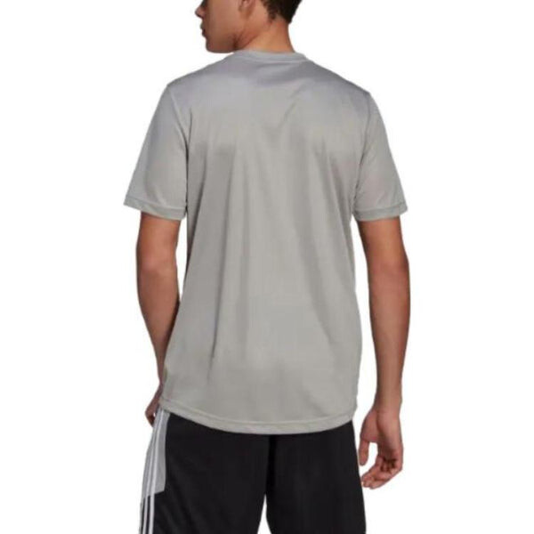 Футболка adidas AEROREADY Designed To Move Motion T-shirt 'Mgh Solid Grey White', серый — фото 2