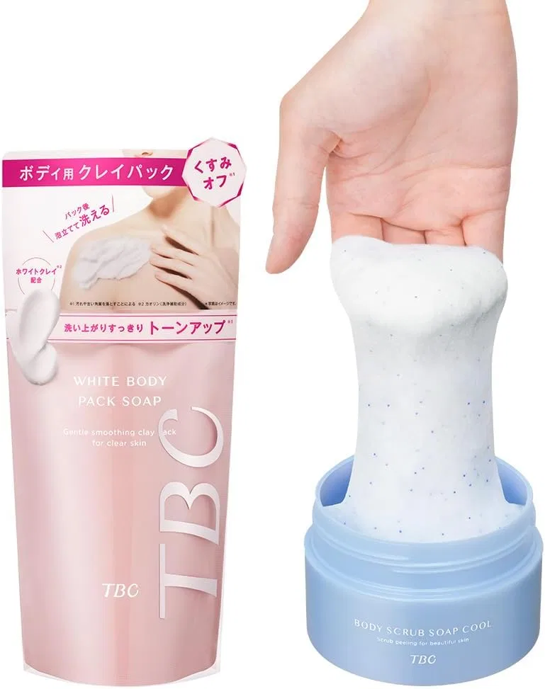 Набор средств по уходу за кожей тела TBC Su ммer Limited Smooth Skin Care Set, скраб-мыло 300 г и глиняное мыло 250 г