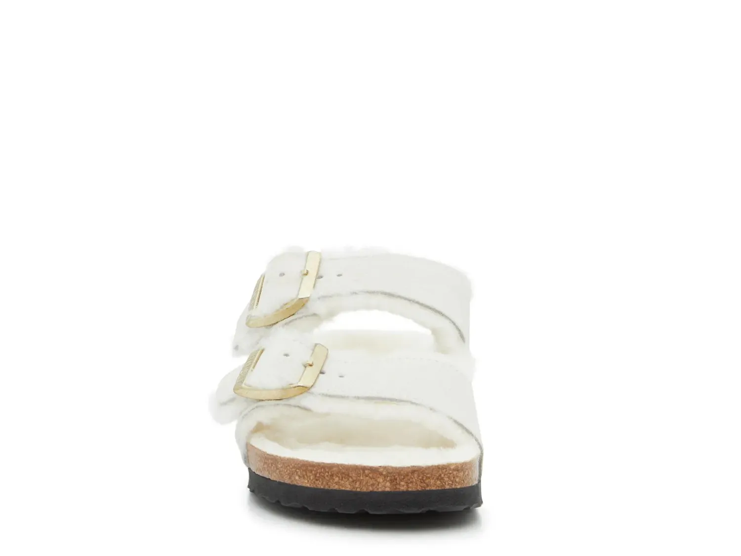 Сандалии-слайды Birkenstock Arizona Shearling Slide - женские, бежевого цвета — фото 2