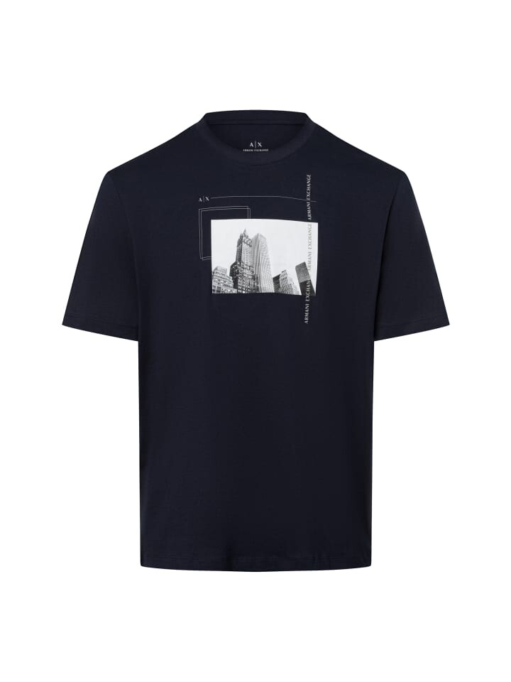 

Футболка Armani Exchange, цвет indigo