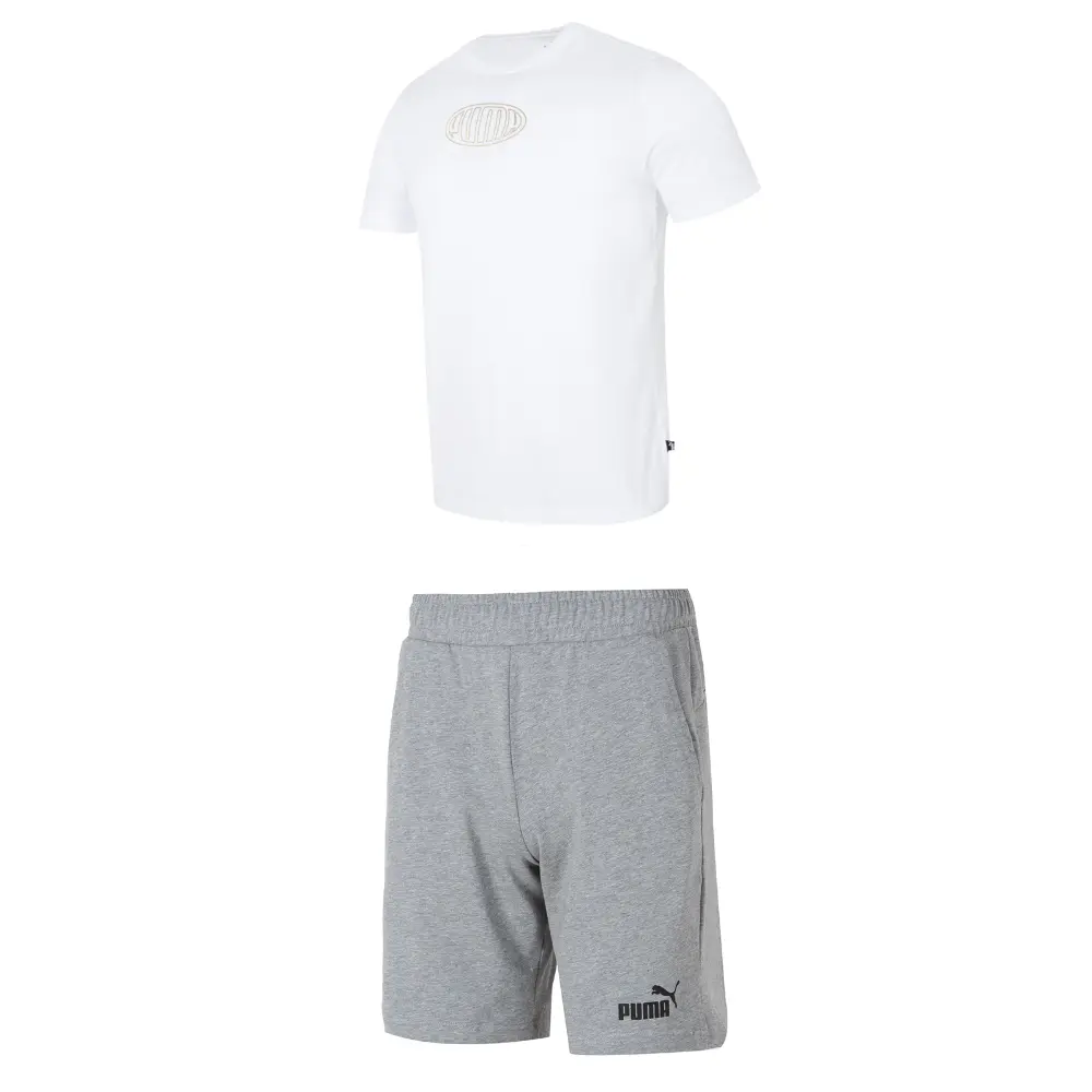 

Повседневная спортивная одежда для мужчин Белый/серый Puma, белый/серый