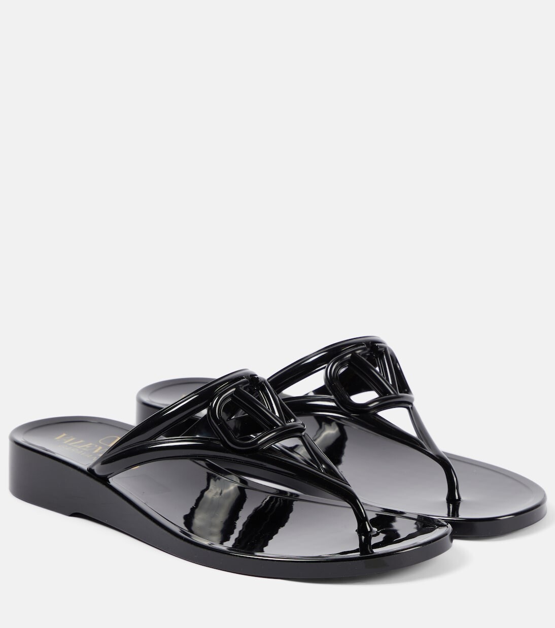 Сандалии vlogo signature из пвх Valentino Garavani, черный