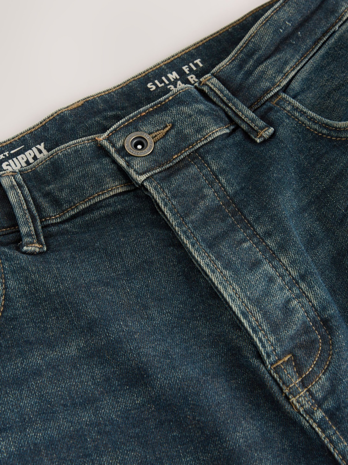 Next Джинсы Slim fit в цвете Marine Blue — фото 4