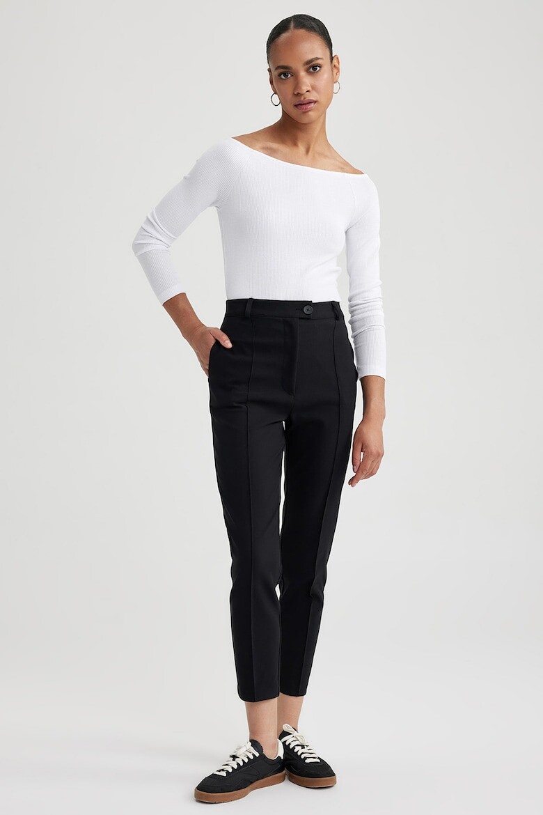 

Брюки выше щиколотки Defacto, черный