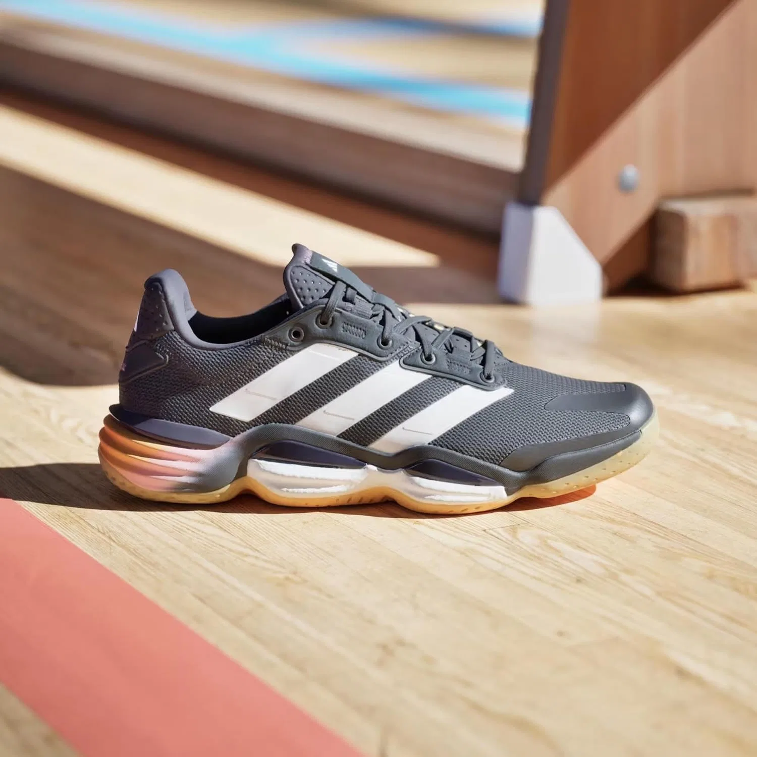 Мужские домашние кроссовки Adidas Stabil 16, Black — фото 2