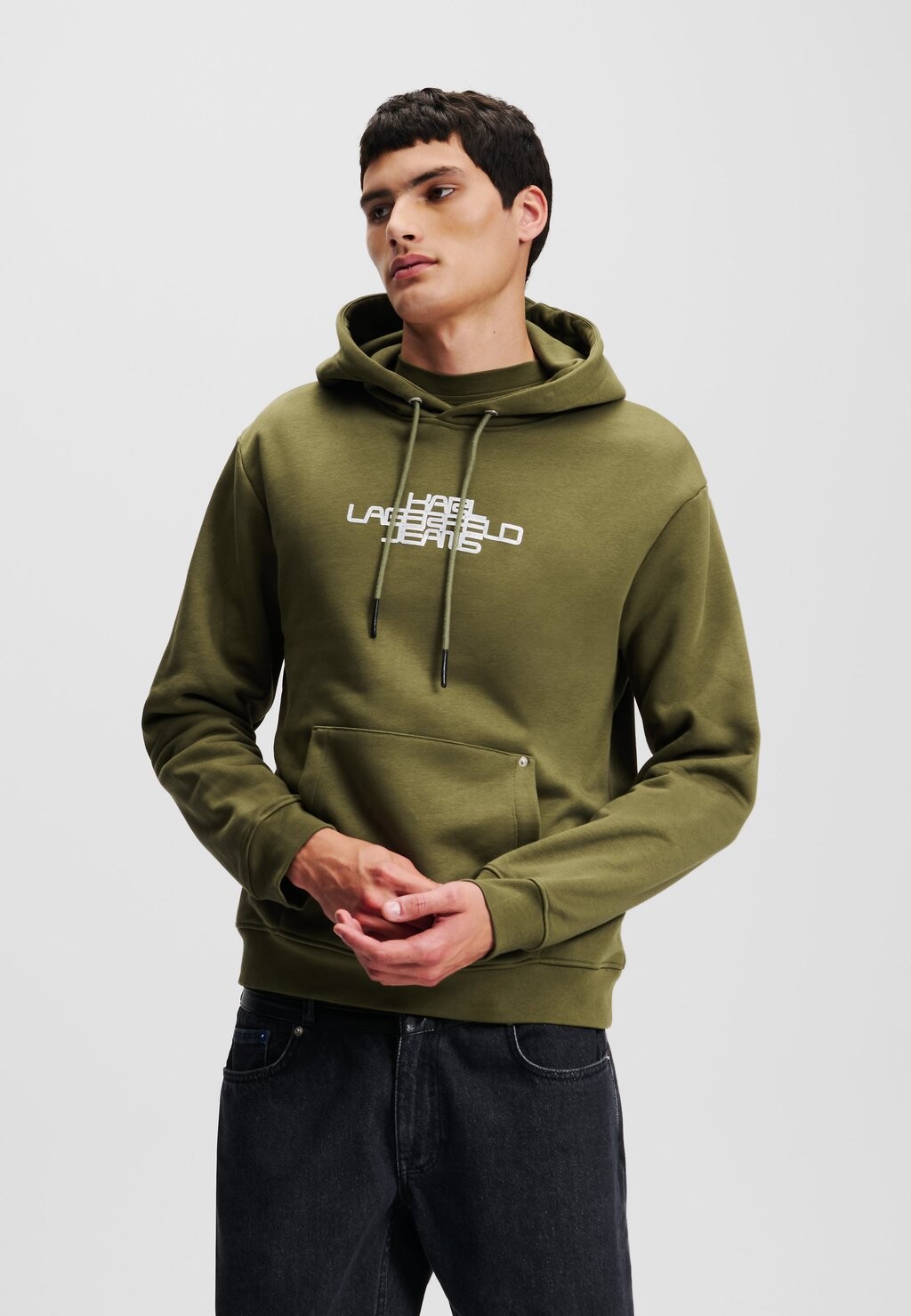 

Толстовка с капюшоном FOIL LOGO Karl Lagerfeld Jeans, зеленый