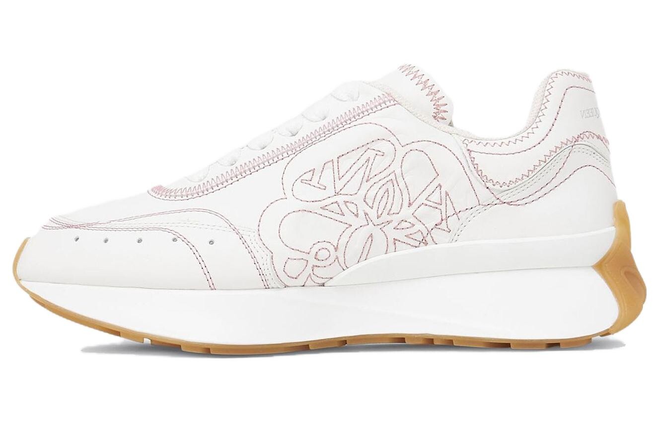 Кроссовки женские Alexander McQueen Sprint Runner, белый / розовый