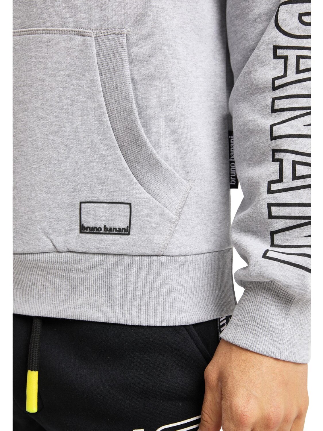 

Толстовка Bruno Banani Hoodie ohne Reißverschluss WEST, цвет Grau/Melange